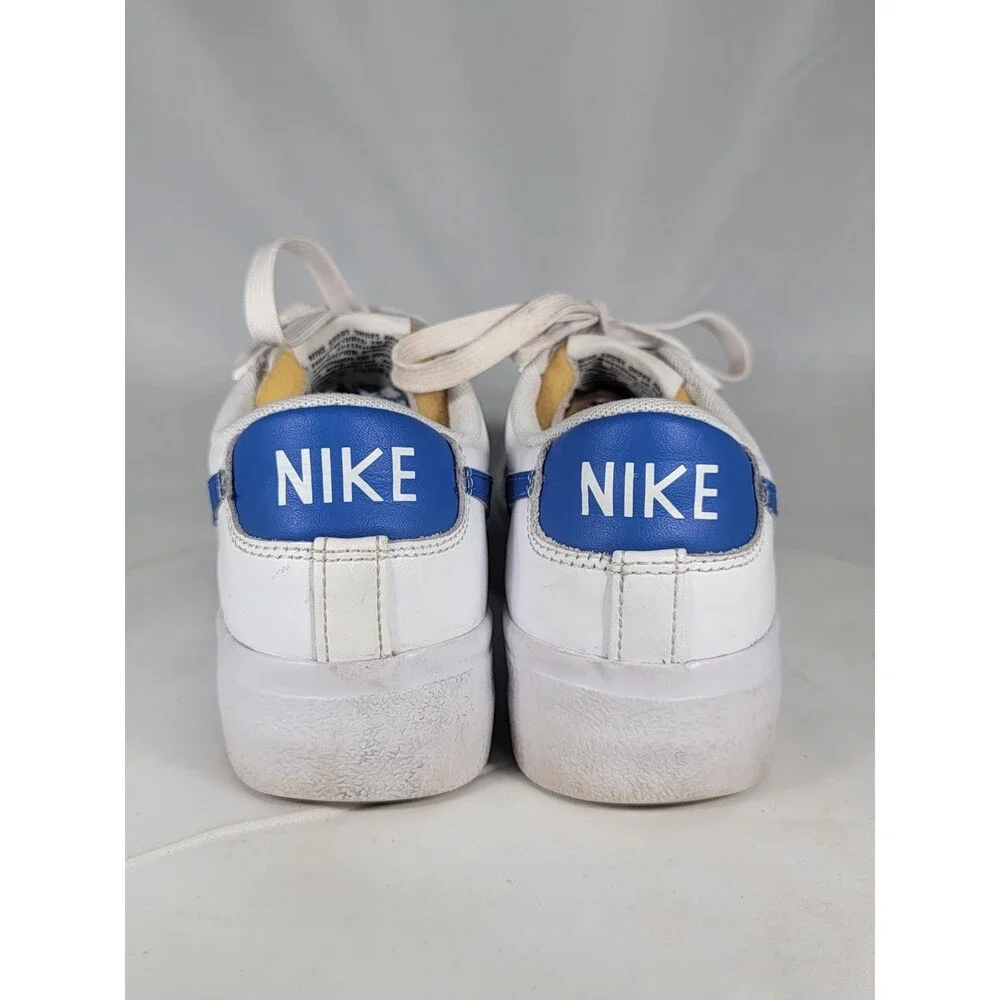 Nike Blazer Platform Low White/Game Royal Shoes Womens Size 7 US DJ0292-107